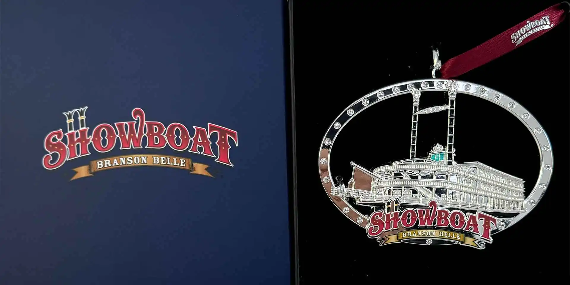 Luxury keepsake logo orgnament for Showboat Branson Belle